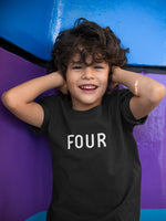 Load image into Gallery viewer, Four Kids T-shirt Birthday - Red Leader Clothing