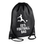 Load image into Gallery viewer, Personalised Football Bag Name Drawstring