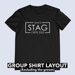 Load image into Gallery viewer, Personalised Stag Party Groom & Squad Matching T-shirt