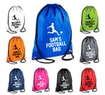 Load image into Gallery viewer, Personalised Football Bag Name Drawstring