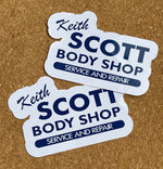 Load image into Gallery viewer, Keith Scott Body Shop One Tree Hill Inspired Pack of 2 Glossy Stickers