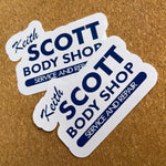 Load image into Gallery viewer, Keith Scott Body Shop One Tree Hill Inspired Pack of 2 Glossy Stickers