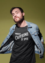 Load image into Gallery viewer, Powered By Caffeine & Spite Adult Unisex T-Shirt