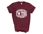 Load image into Gallery viewer, Obviously I'm The Favourite T-Shirt Adult Novelty Tshirt