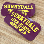 Load image into Gallery viewer, Sunnydale High School Class of '99 Pack of 2 Glossy Stickers Die Cut