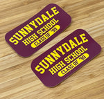 Load image into Gallery viewer, Sunnydale High School Class of '99 Pack of 2 Glossy Stickers Die Cut