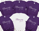 Load image into Gallery viewer, Here Comes The Bride - Here Comes The Party Hen Party T shirts 1