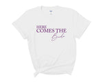 Load image into Gallery viewer, Here Comes The Bride - Here Comes The Party Hen Party T shirts 1