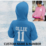 Load image into Gallery viewer, Kids Personalised Sport Hoodie Team Kit NAME & NUMBER