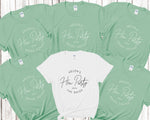 Load image into Gallery viewer, Personalised Hen Party BRIDE SQUAD T shirts Mint Green