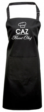 Load image into Gallery viewer, Personalised Head Chef Name Apron With Pocket Gift Present Cooking Baking Christmas - Red Leader Clothing