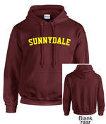 Load image into Gallery viewer, Maroon Sunnydale Buffy Style SHS Adult Unisex Hooded Sweatshirt