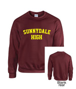 Load image into Gallery viewer, Maroon Sunnydale High School Buffy Style SHS Adult Unisex Crew Neck Sweatshirt