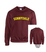 Load image into Gallery viewer, Maroon Sunnydale Buffy Style SHS Adult Unisex Crew Neck Sweatshirt