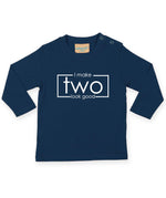 Load image into Gallery viewer, I Make Two Look Good 2nd Birthday LONG SLEEVE Kids T-Shirt