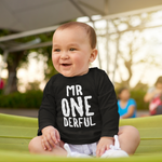 Load image into Gallery viewer, Mr Onederful 1st Birthday LONG SLEEVE Kids T-Shirt
