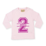 Load image into Gallery viewer, 2nd Birthday LONG SLEEVE Personalised Kids T-Shirt