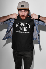 Load image into Gallery viewer, Introverts Unite Adult Unisex T-Shirt