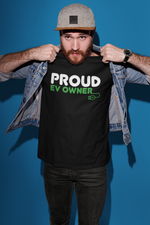 Load image into Gallery viewer, Proud EV Owner Mens/Adults Novelty Tshirt