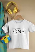 Load image into Gallery viewer, 1st Birthday One Year Old Personalised Kids T-Shirt - Red Leader Clothing