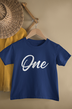 Load image into Gallery viewer, ONE 1st Birthday Kids T-shirt SCR