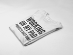 Load image into Gallery viewer, Working On My PhD Projects Half Done Mens/Adult Unisex T-shirt