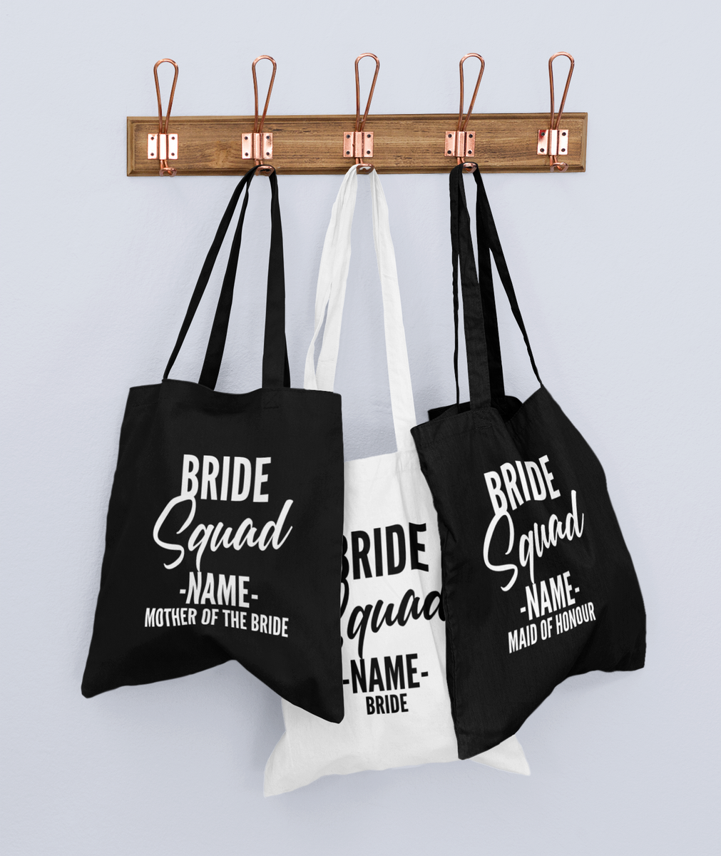 Bride squad canvas bag cheap
