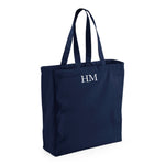 Load image into Gallery viewer, Personalised Small Initial Monogram Cotton Canvas Shopper Bag