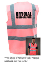 Load image into Gallery viewer, Official Photographer Enhanced Visibility Vest