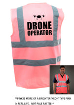 Load image into Gallery viewer, Drone Operator Enhanced Visibility Vest