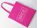 Load image into Gallery viewer, Bridal Party Bride Squad Tote Bag FUCHSIA Hen Party Bachelorette