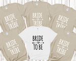 Load image into Gallery viewer, Bride Tribe Bride Hen Party T-shirts (Sand)