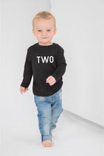 Load image into Gallery viewer, Two 2nd Birthday LONG SLEEVE Kids T-Shirt