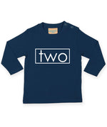 Load image into Gallery viewer, Two 2nd Birthday LONG SLEEVE Kids T-Shirt DES2