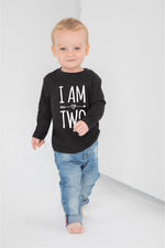 Load image into Gallery viewer, I Am Two 2nd Birthday LONG SLEEVE Kids T-Shirt