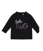 Load image into Gallery viewer, Hello Two 2nd Birthday LONG SLEEVE Kids T-Shirt