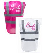 Load image into Gallery viewer, Hen Party Bride To Be Bride Tribe Pink Hi Viz Vest