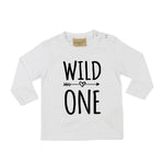 Load image into Gallery viewer, Wild One 1st Birthday Kids LONG SLEEVE T-shirt