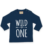 Load image into Gallery viewer, Wild One 1st Birthday Kids LONG SLEEVE T-shirt