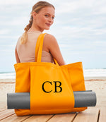Load image into Gallery viewer, Personalised Monogram Cotton Canvas Yoga Bag