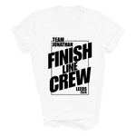 Load image into Gallery viewer, Personalised Marathon Finish Line Crew T-Shirt | Team Name and Location Retro Running Tee Marathon Support Tee
