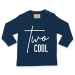 Load image into Gallery viewer, Two Cool 2nd Birthday LONG SLEEVE Kids T-Shirt

