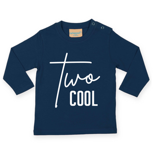 Two Cool 2nd Birthday LONG SLEEVE Kids T-Shirt