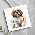 Load image into Gallery viewer, Shih Tzu Dog Pet Lover Watercolour Style Greeting Card
