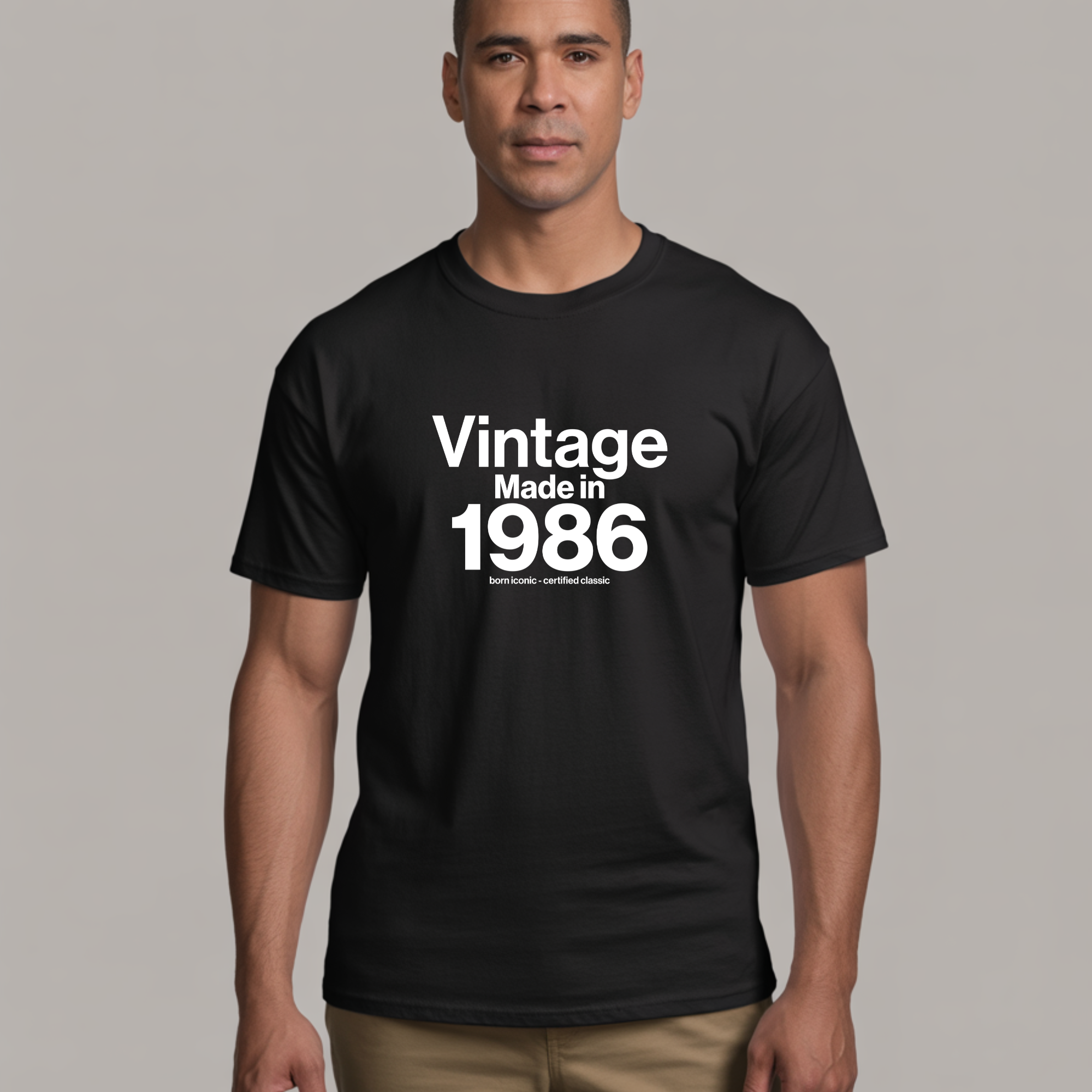 Custom Personalised Vintage Made In Your Year Unisex T-Shirt - Birthday Milestone Gift