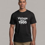 Load image into Gallery viewer, Custom Personalised Vintage Made In Your Year Unisex T-Shirt - Birthday Milestone Gift
