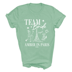 Load image into Gallery viewer, Personalised &#39;In Paris&#39; Hen Party T-Shirts - Mint
