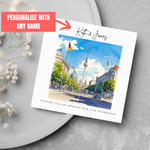 Load image into Gallery viewer, Personalised Name Emigrating Card Moving To Germany Card
