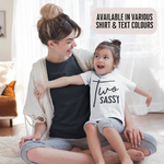 Load image into Gallery viewer, Two Sassy Unisex Kids T-shirt Birthday
