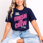 Load image into Gallery viewer, Personalised Marathon Finish Line Crew T-Shirt | Team Name and Location Retro Running Tee Marathon Support Tee
